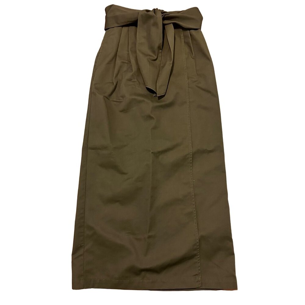 RARE Dickies Olive Green Maxi Skirt High Waist Womens Size XS Japan Edition